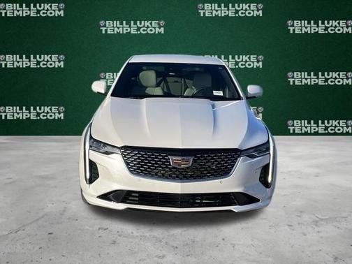 Crystal White Tri-Coat 2025 Cadillac CT4 Premium Luxury