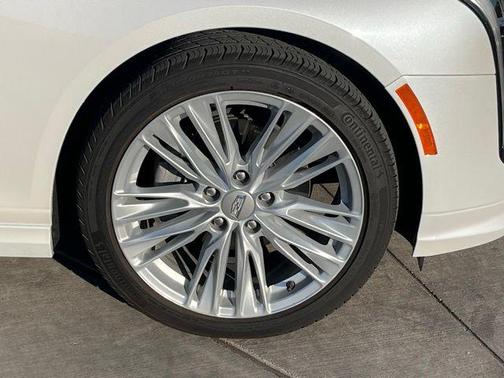 Crystal White Tri-Coat 2025 Cadillac CT4 Premium Luxury