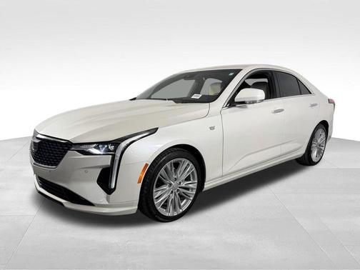 Crystal White Tri-Coat 2025 Cadillac CT4 Premium Luxury