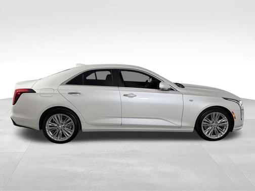 Crystal White Tri-Coat 2025 Cadillac CT4 Premium Luxury