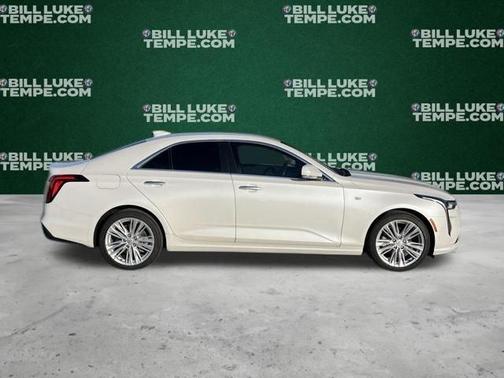 Crystal White Tri-Coat 2025 Cadillac CT4 Premium Luxury