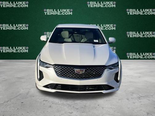 Crystal White Tri-Coat 2025 Cadillac CT4 Premium Luxury