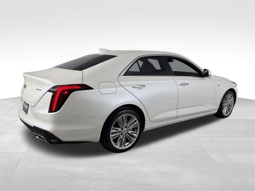 Crystal White Tri-Coat 2025 Cadillac CT4 Premium Luxury