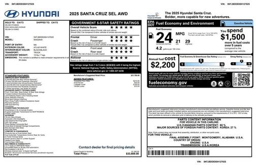 2025 Hyundai SANTA CRUZ SEL