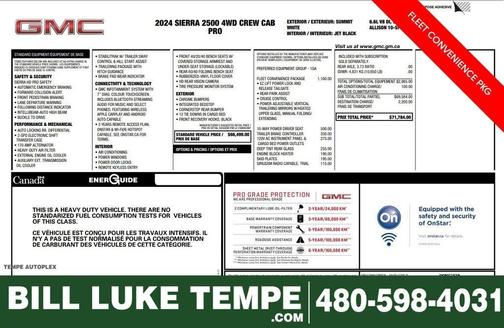 Summit White 2024 GMC Sierra 2500 Pro