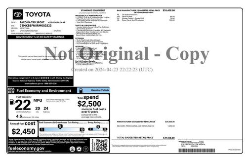 2024 Toyota Tacoma TRD Sport