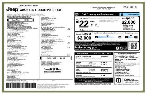 2023 Jeep Wrangler Sport