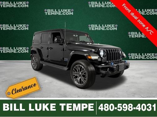 Black Clearcoat 2023 Jeep Wrangler 4xe Sahara