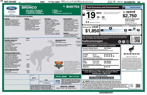 2022 Ford Bronco Outer Banks