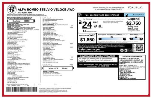 2022 Alfa Romeo Stelvio Veloce