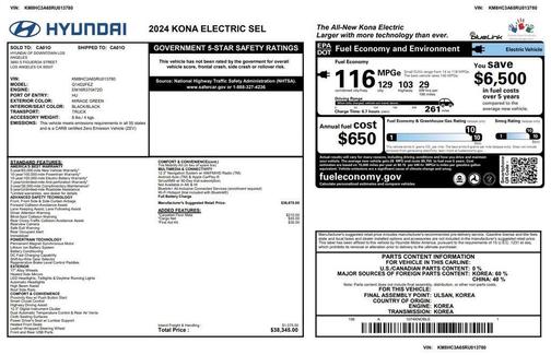 Mirage 2024 Hyundai KONA EV SEL