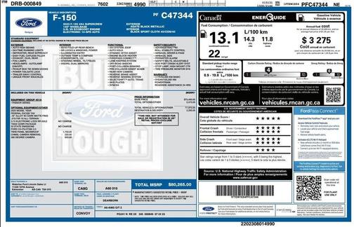 Agate Black Metallic 2023 Ford F-150 Tremor