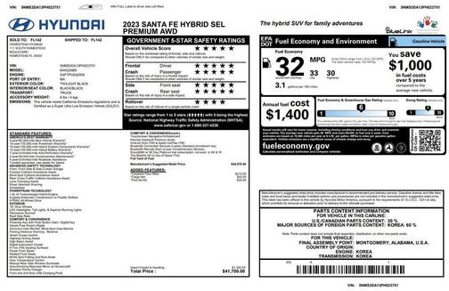 2023 Hyundai SANTA FE HEV SEL Premium