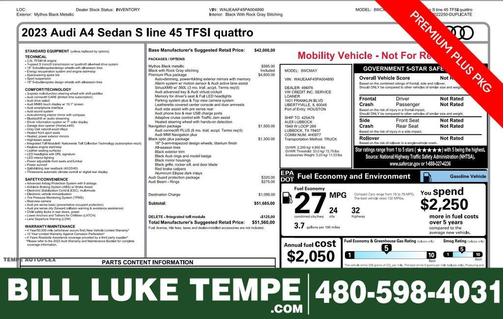 2023 Audi A4 45 S line Premium Plus