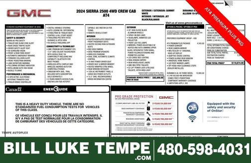 Summit White 2024 GMC Sierra 2500 AT4