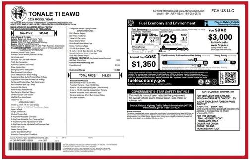 Alfa Black 2024 Alfa Romeo Tonale Ti