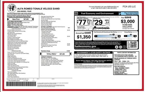 2024 Alfa Romeo Tonale Veloce