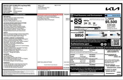2024 Kia EV9 Light Long Range