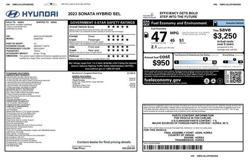 2023 Hyundai SONATA Hybrid SEL