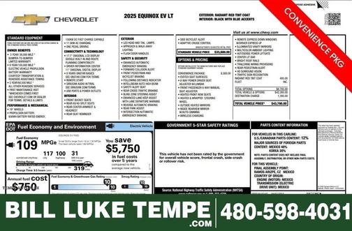 Radiant Red 2025 Chevrolet Equinox EV LT