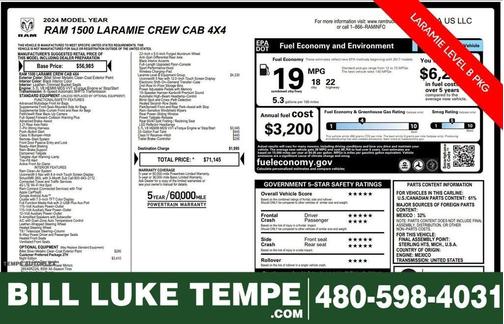 Billet Silver Metallic 2024 RAM 1500 Laramie