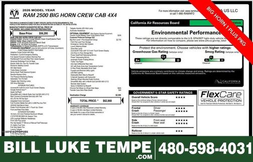 Granite Crystal Clearcoat Metallic 2026 RAM 2500 Big Horn