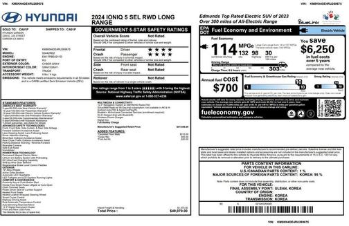 Cyber Gray 2024 Hyundai IONIQ 5 SEL