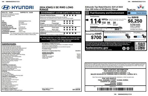 Blue 2024 Hyundai IONIQ 5 SE