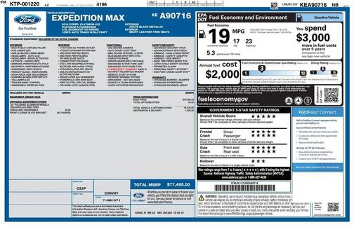 2019 Ford Expedition Max Platinum