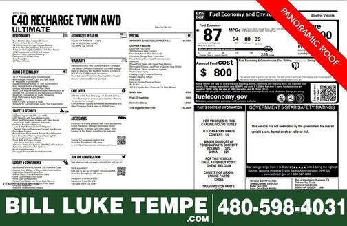 2023 Volvo C40 Recharge Pure Electric Twin Ultimate