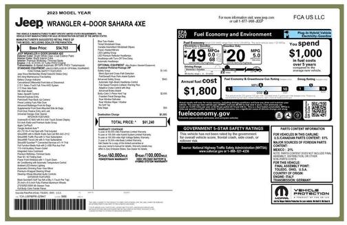 2023 Jeep Wrangler 4xe Sahara