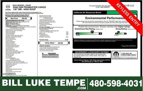 2023 RAM ProMaster 2500 High Roof