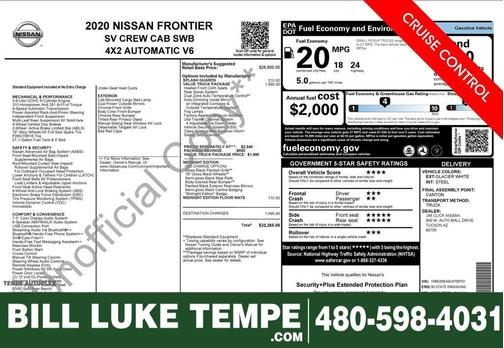 2020 Nissan Frontier SV
