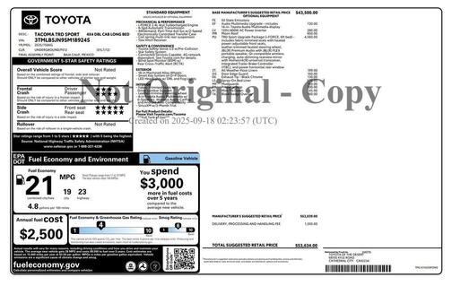 2025 Toyota Tacoma TRD Sport