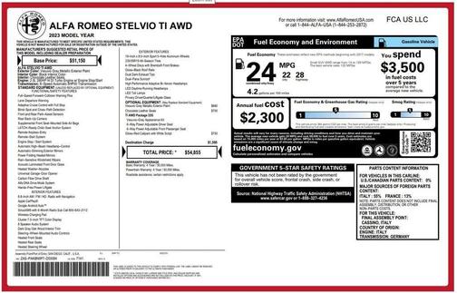 Vesuvio Gray Metallic 2023 Alfa Romeo Stelvio Ti