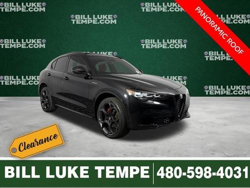 Vulcano Black Metallic 2024 Alfa Romeo Stelvio Veloce