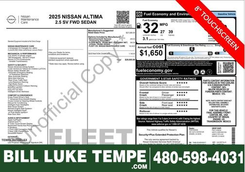 2025 Nissan Altima SV
