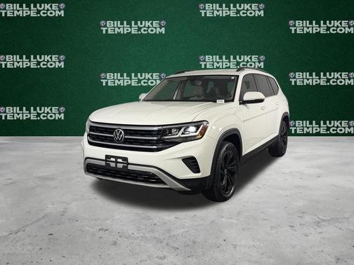 Pure White 2022 Volkswagen Atlas 2.0T SE w/Technology