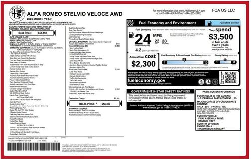 Vulcano Black Metallic 2023 Alfa Romeo Stelvio Veloce
