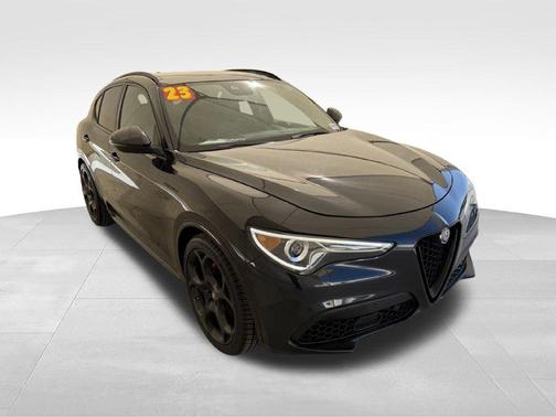 Vulcano Black Metallic 2023 Alfa Romeo Stelvio Veloce