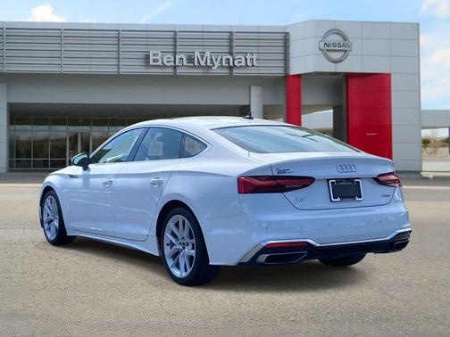 Glacier White Metallic 2024 Audi A5 Sportback 45 S Line Premium Plus