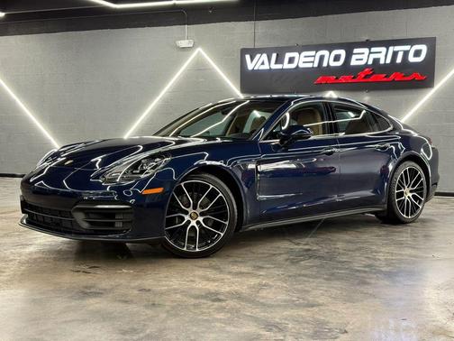 Blue 2021 Porsche Panamera Sedan 4D
