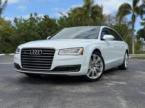 White 2016 Audi A8 L 3.0T