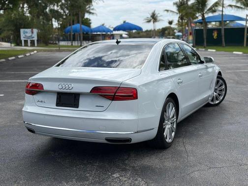 White 2016 Audi A8 L 3.0T