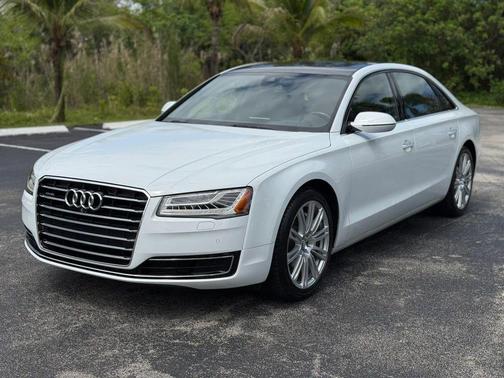 White 2016 Audi A8 L 3.0T