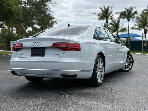 White 2016 Audi A8 L 3.0T