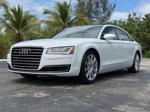 White 2016 Audi A8 L 3.0T
