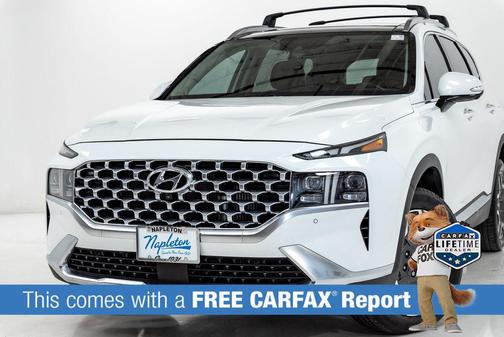 Quartz White 2021 Hyundai SANTA FE Limited