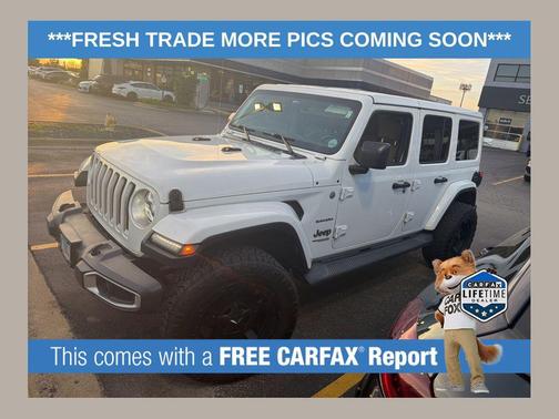 Bright White Clearcoat 2018 Jeep Wrangler Unlimited Sahara