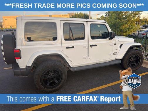 Bright White Clearcoat 2018 Jeep Wrangler Unlimited Sahara